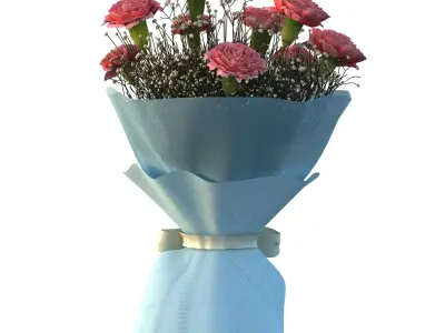 Bouquet 3D model 7