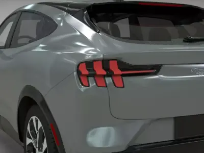 Electric SUV car 2021 3D model