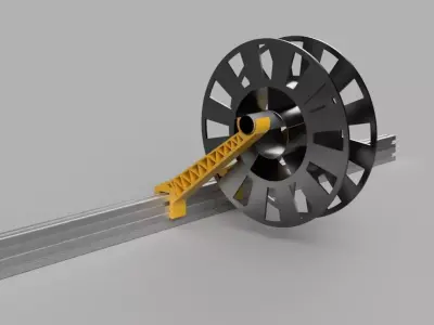 Filament spool holder for 2040 aluminium profile 3D print model