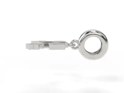 Boy and Girl Kissing Charm 3D print model