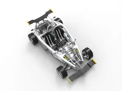 Ariel Atom generative design chassis 3D model
