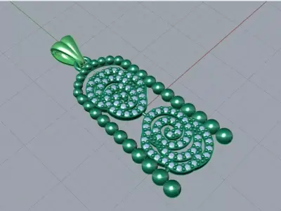 Single pendant or necklace Free 3D print model