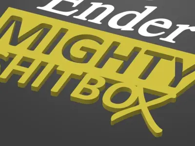 Car Badge - Mighty Shitbox 3D print model