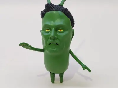 Elon Musk Plankton Tesla Owner and DOGE Boss 3D print model