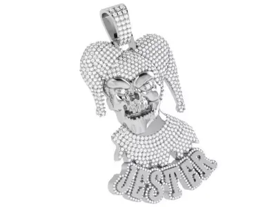 Clown Diamond Pendant 4582 3D print model