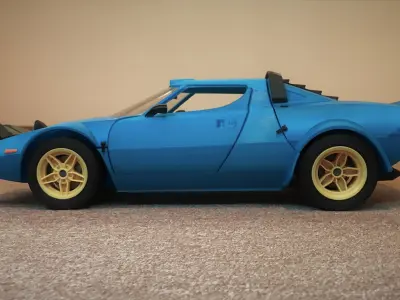 Lancia Stratos - detailed scale model kit 3D print model