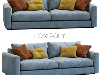Ferlea Sofa Simple  Low-poly 3D model
