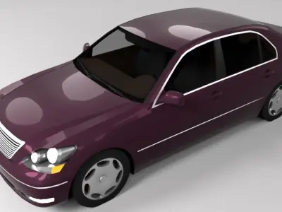 LEXUS LS 430 LOWPOLY Low-poly 3D model