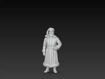 Santa Claus  Model  Christmas Decoration  3D print model