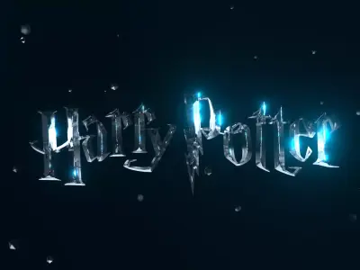 Harry Potter - 3D Title - FREE Free low-poly 3D model