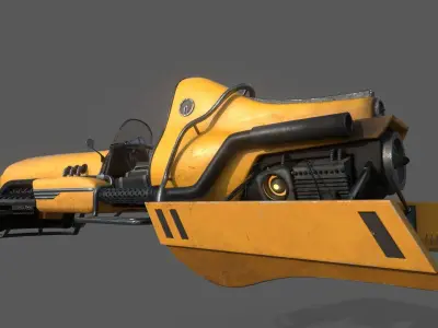 Dieselpunk Overcraft 3D model