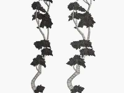 tree bas relief 3D model