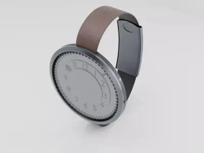 Minimalist Wristwatch 3D Model 3D model