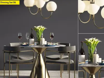 Dinning Set 06 3D model