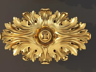 Carved decor 3 3D model purchase