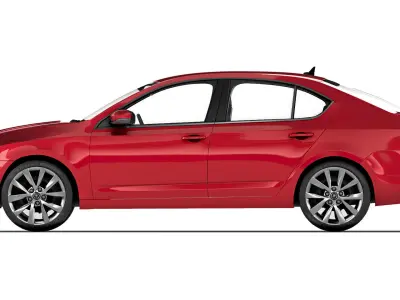 Skoda Octavia A7 2013 3D model