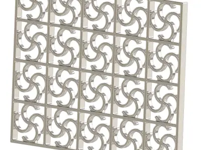 Luxurious Window Grill 3D print model