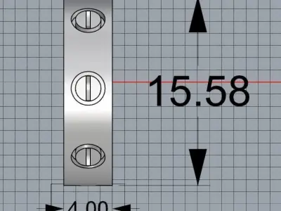 Earring Love  3D print model