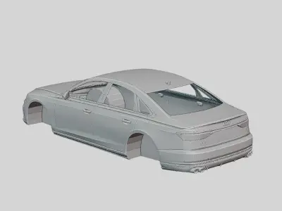 Audi S8 2020 Printable Body 3D print model