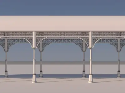 Iron Passage Canopy Structure 3D model