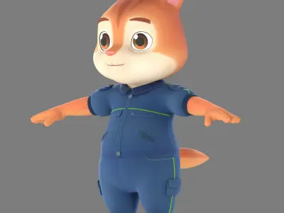 chipmunks 3D model
