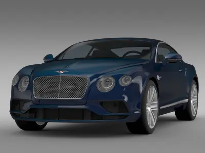 Bentley Continental GT V8 2017 3D model