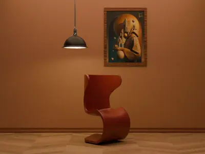 Woodys High Quality Chairs Colletion PBR 003 3D model