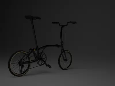 Brompton Black edition Low-poly 3D model