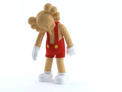Kaws Pinocchio 3D model