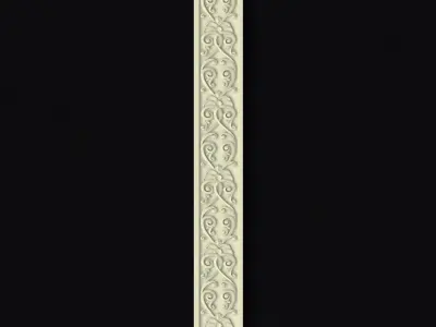 Central decor ornament for furniture 3D model 737