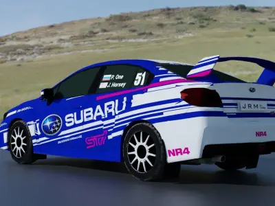 2015 Subaru WRX STi NR4  3D model