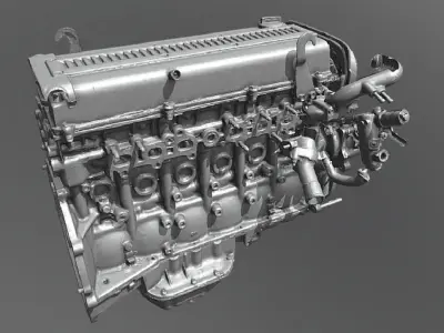 1jz engine 3D model