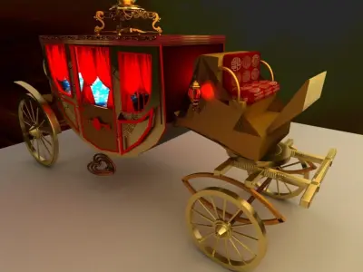 Chinese carriage 3D model