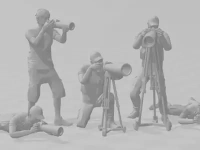 PHOTOGRAPHER TEAM SLOT CAR SCALE 1 32 3D model