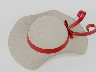  woman hat  3D model