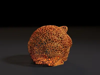 Tiger ball 3D print model