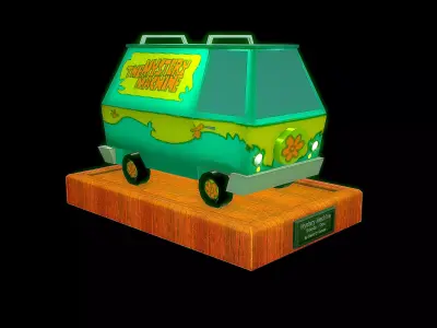 Mystery Machine Low-poly 3D model