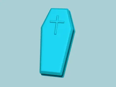 Halloween Molding A02 Coffin - Chocolate Silicone Mold 3D print model