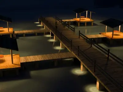 Dock Raft Free 3D model