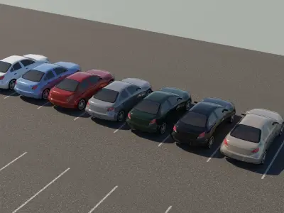 R3DP Low-Poly PBR American Cars - Buick Regal Low-poly 3D model