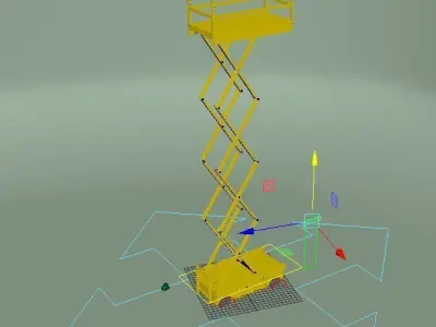 lift scissor  Free low-poly 3D model