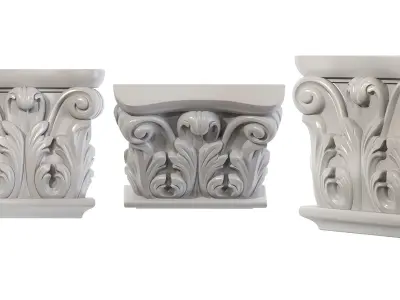 Classic capitel 01 3D model