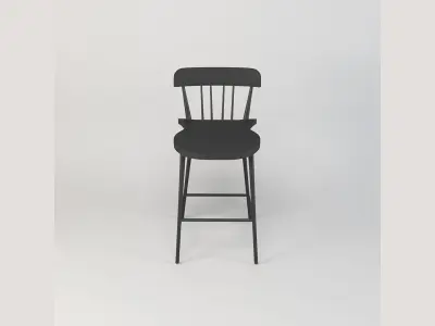 Bar Stool Counter Stool Low-poly 3D model