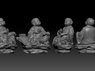 little monk  3D print model