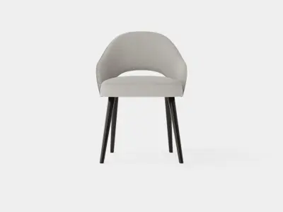 Milano dining chair sand Low-poly 3D model