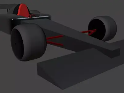 Race Car F1 Style 3D model