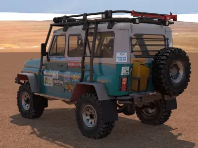 UAZ 31514 Off-Road Low-poly 3D model