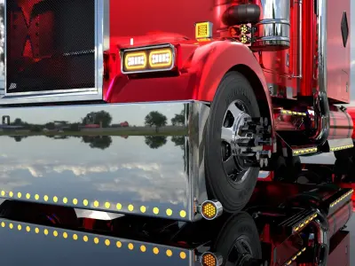 KENWORTH w900 3D model from CGTrader