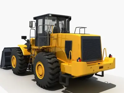 Wheel Loader 01 3D model