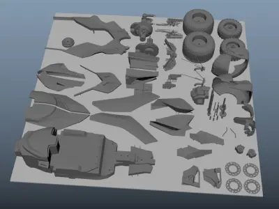 Batmobile  3d Printed 3D print model